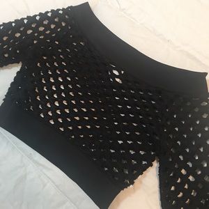 Fish Net Crop Top